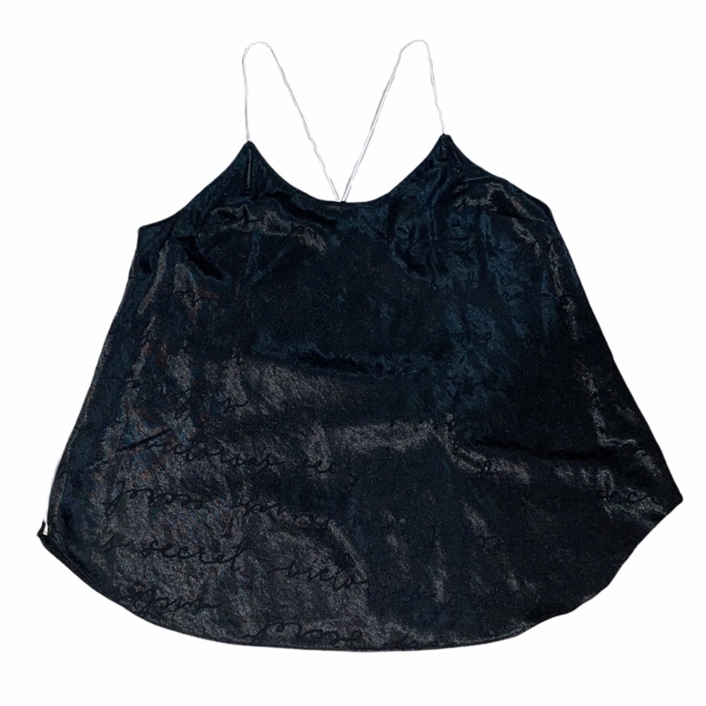 NWOT Victoria's Secret Black Sleepwear Tank Top Size Large